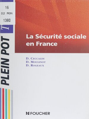 cover image of La Sécurité sociale en France